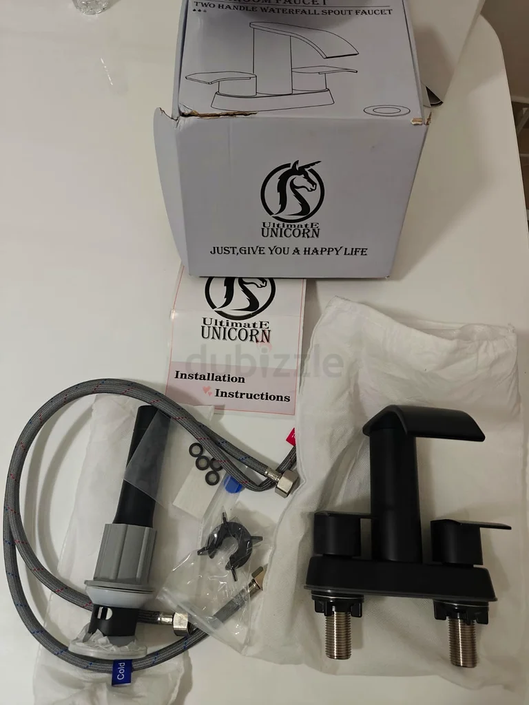 Waterfall Bathroom Sink Faucet Matte Black (ULTIMATE UNICORN)632158680812821114