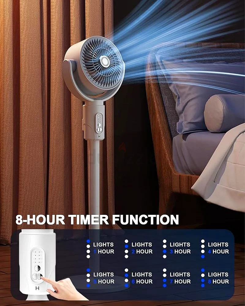 Booster Strong Cycle Standing Fan for Bedroom63220325882625112