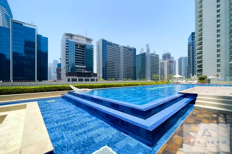 شقة DAMAC Vera بغرفة نوم واحدة مع إطلالة على وسط المدينة وبرج خليفة63836284782978113