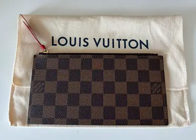 NEW LOUIS VUITTON Felicie Zip Coin Wallet Pouch Damier Ebene