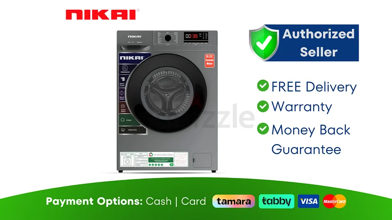 Nikai 8KG Front Load Washing Machine ● New | Warranty | FREE Delivery | SHJ3846632586561378571122