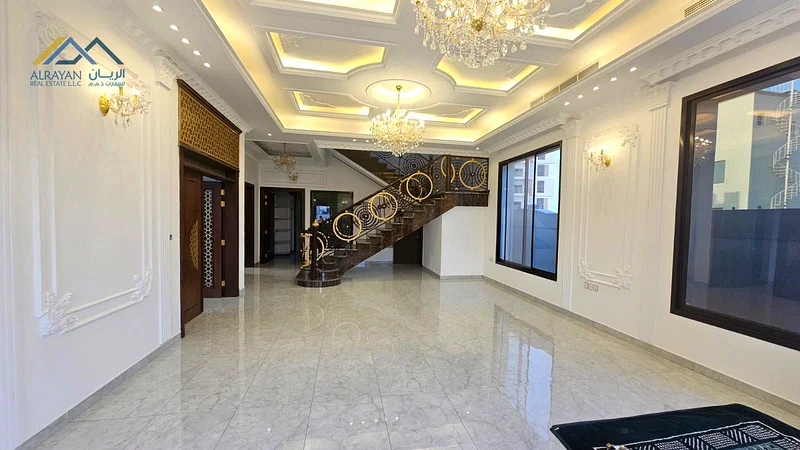 For sale, a luxurious villa in Al Alia - Ajman - a distinguished location - including air conditioning63871901244929114