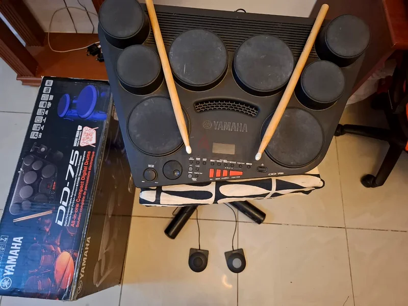 طقم طبول ياماها الرقمي DD-75 - مثالي لجميع المستويات!632311965799691115