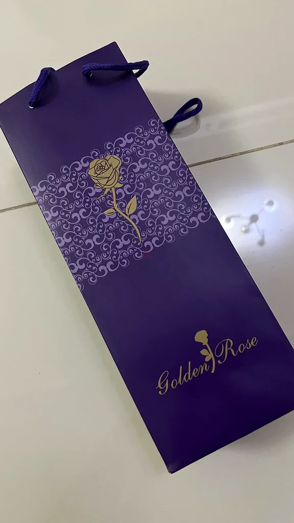 Elegant Golden Rose Gift Bag63222340531201110