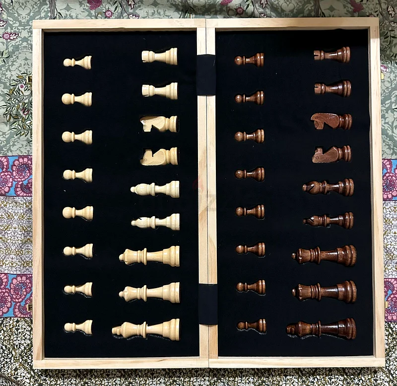 International Chess Magnetic High End Solid Wood Folding Chessboard Adult Competition Special Extra63244714119810112