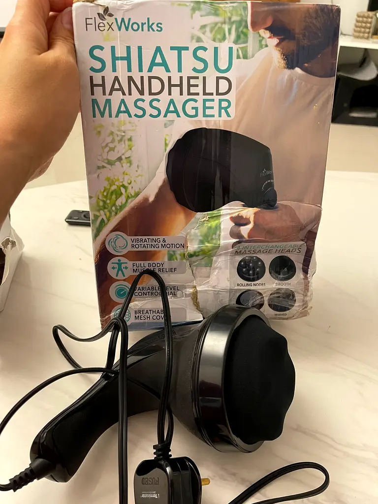 Shiatsu handheld massager new