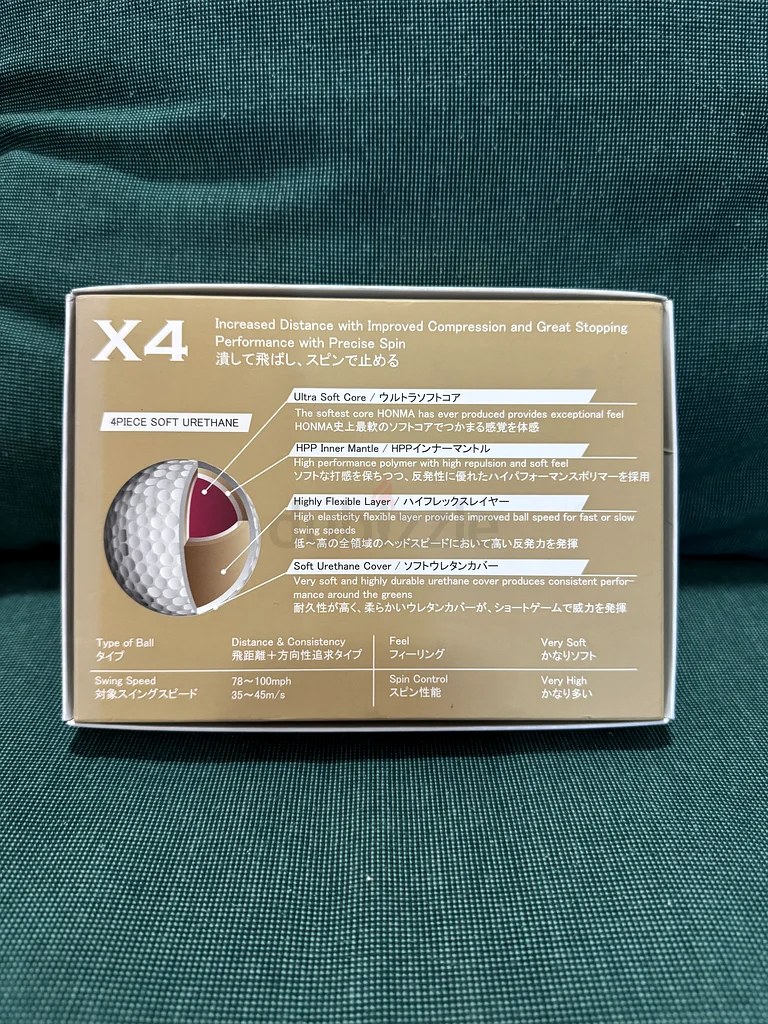Premium Honma X4 Golf Balls - Perfect for Every Golfer!63246242672898112