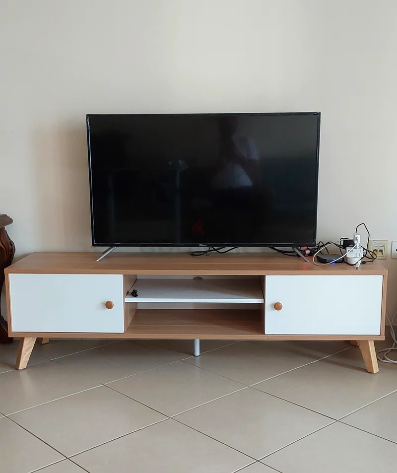Modern Minimalist TV Unit - Space-Saving Design63179862959619111