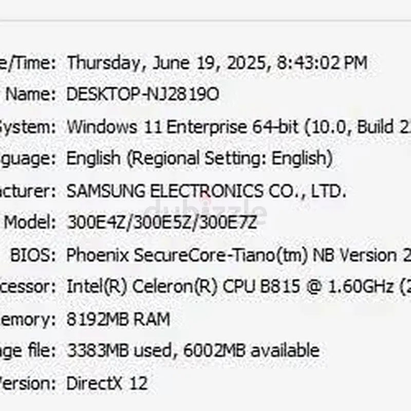 Samsung 300E7Z Laptop63256072058369111