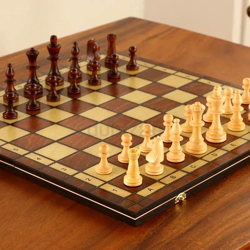 International Chess Magnetic High End Solid Wood Folding Chessboard Adult Competition Special Extra63244714119810111