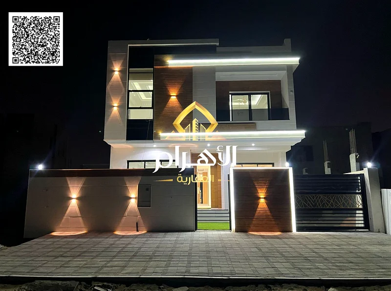 🏡 Modern designed villa in a prime location in Al Helio 2 - Ajman 4 master bedrooms | Large building area | Two floors + roof | Price includes regist63901264438275110
