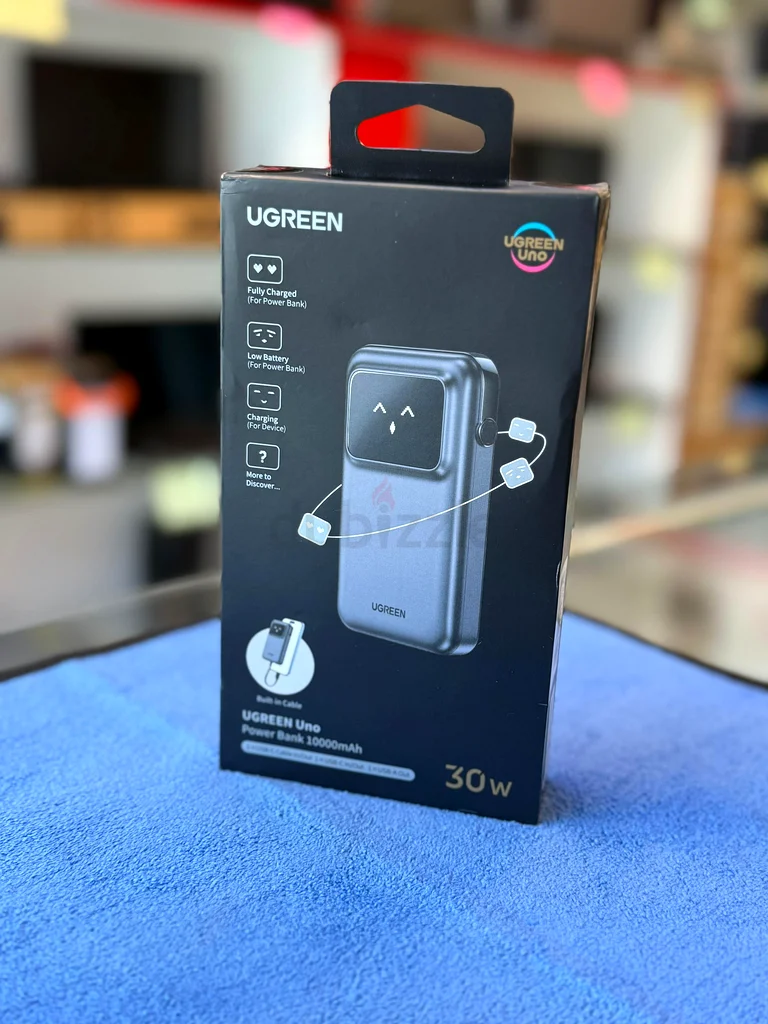 UGREEN Uno | PowerBank with USB c cable built-in | 10000 mAh | 30W fast charging63190118083459111