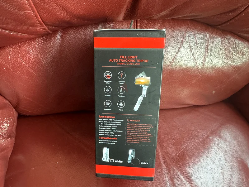1989 - TNW Phone Tripod Gimbal Stabilizer with Fill Light, 2-Axis Anti-Shake Selfie Stick63214897790465112