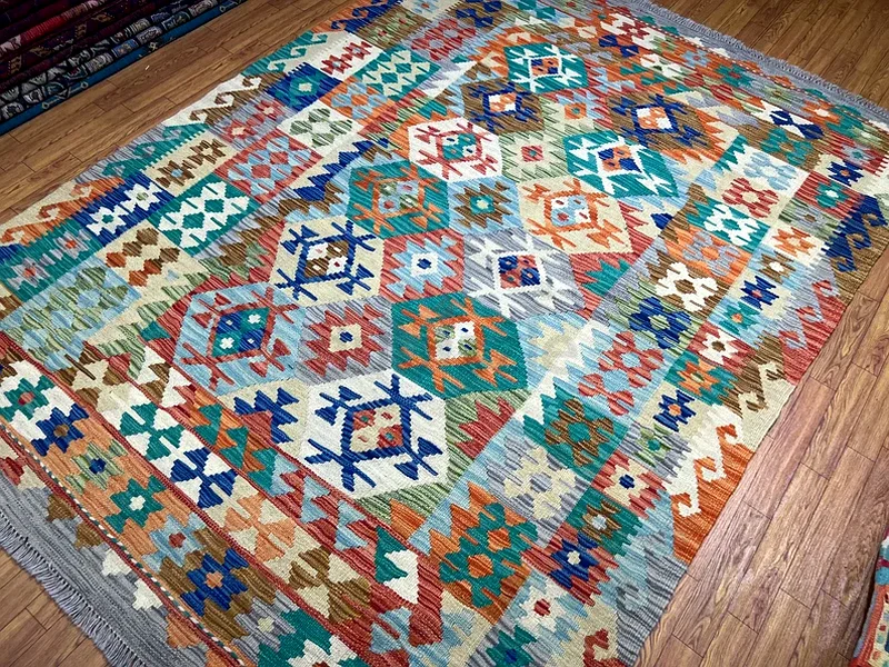 154 x 204 cm | new Handmade Beautiful Turkmen Kilim Rug63184228417154112
