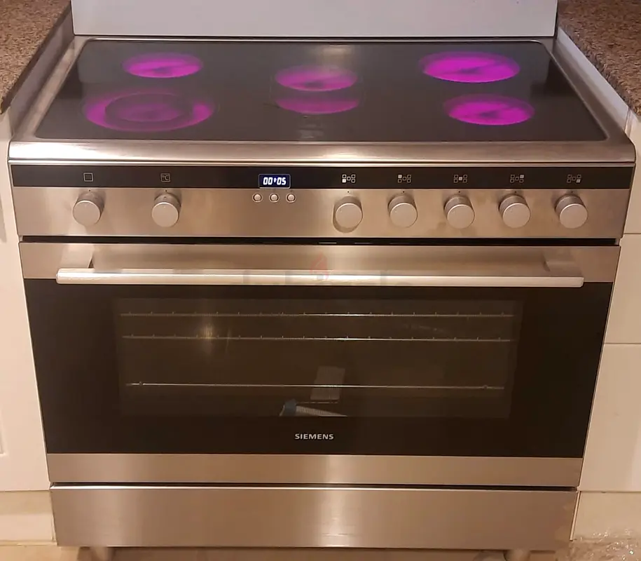 Siemens 5-Burner electric ceramic stove 90/60 cm size