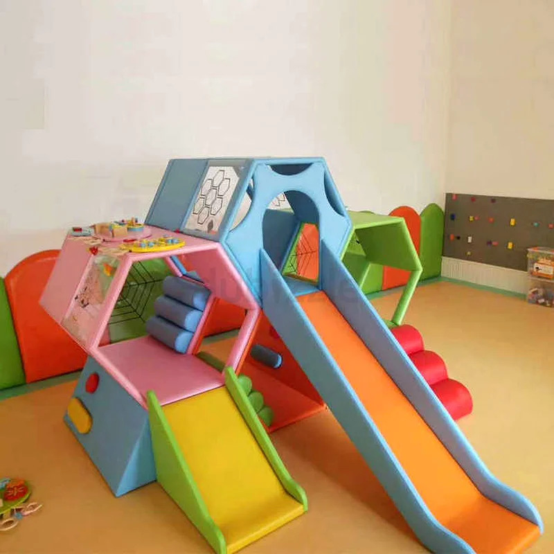 Honeycomb maze kids soft climbing slide indoor Children soft play63209341430017114