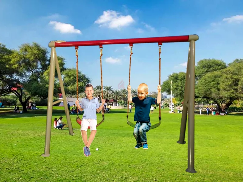 Twin Swings Metal Play set  assorted63209341422979113