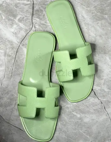 Stylish Green Slide Sandals for Summer