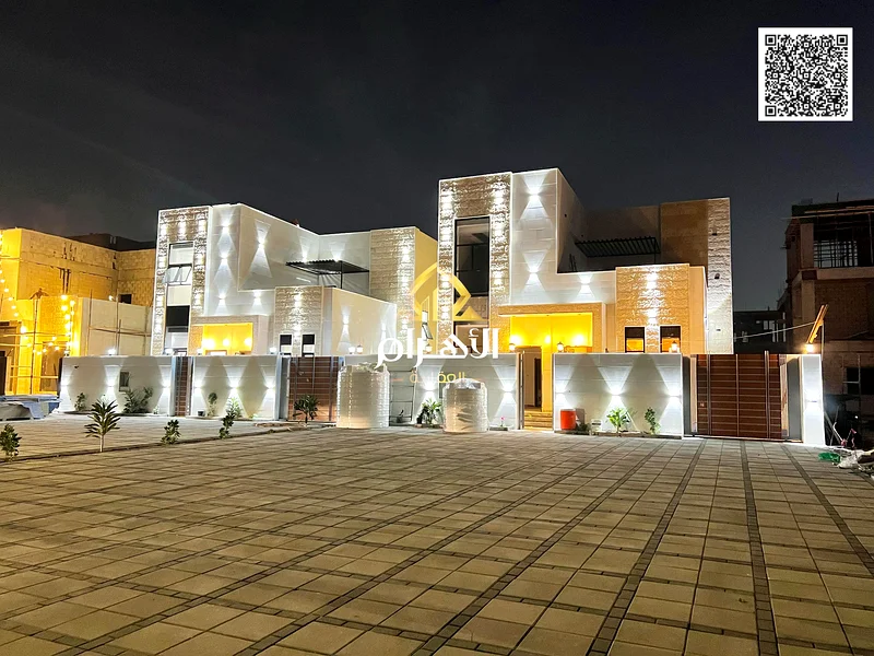 A villa with a price including registration and ownership fees on the main street, ready for occupancy in the most upscale areas of Ajman, freehold fo63900609177859111