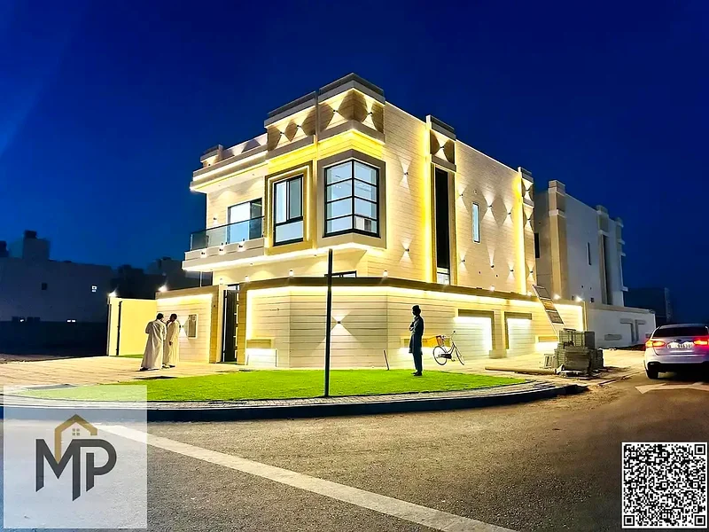 🏡 للبيع - فيلا فاخرة بتصميم عصري في الحيلو 2 - عجمان | 5 غرف نوم رئيسية مع خزائن | مجلس | صالتي استقبال | مطبخ تحضيري |63899876757890111