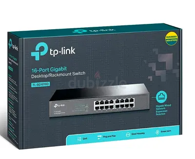 TP-LINK 16 Port Gigabit Switch Metal (tl-sg1016d)