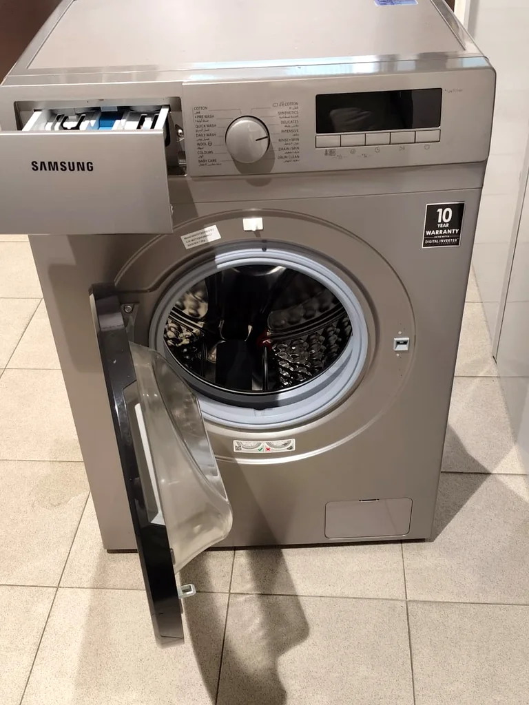 غسالة سامسونج تحميل أمامي WW70T3020BS/GU بسعة 7 كجم مع توصيل مجاني وضمان63244717879297112