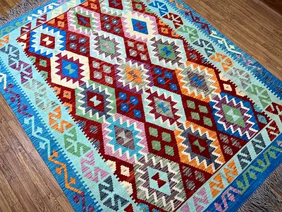 159 x 207 cm | new Handmade Beautiful Turkmen Kilim Rug