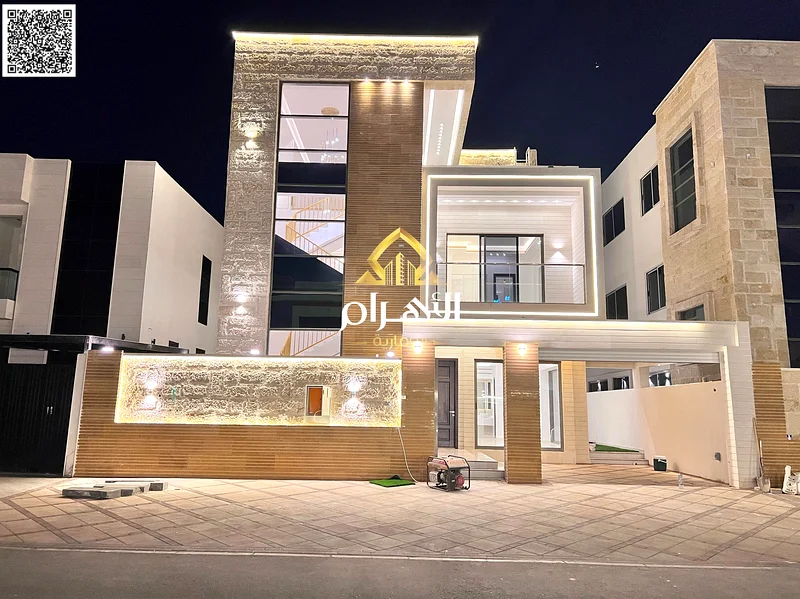 Two-story villa with a modern roof, opposite a mosque and direct services, freehold for all nationalities, at a negotiable price, with no down payment63900819270403110