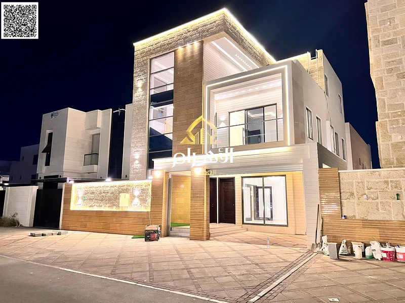 Two-story villa with a modern roof, opposite a mosque and direct services, freehold for all nationalities, at a negotiable price, with no down payment63900819270403111