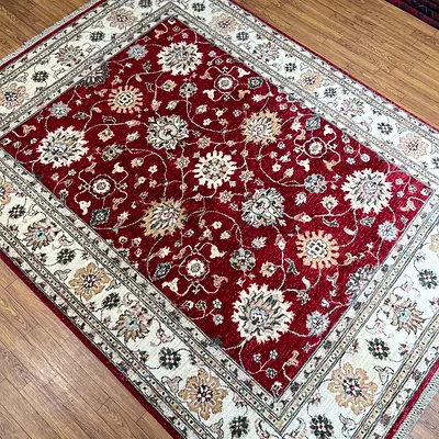 150 x 200 cm | new Handmade Beautiful Red Zeigler Fine Carpet
