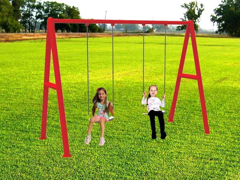 Twin Swings Metal Play set  assorted63209341422979112