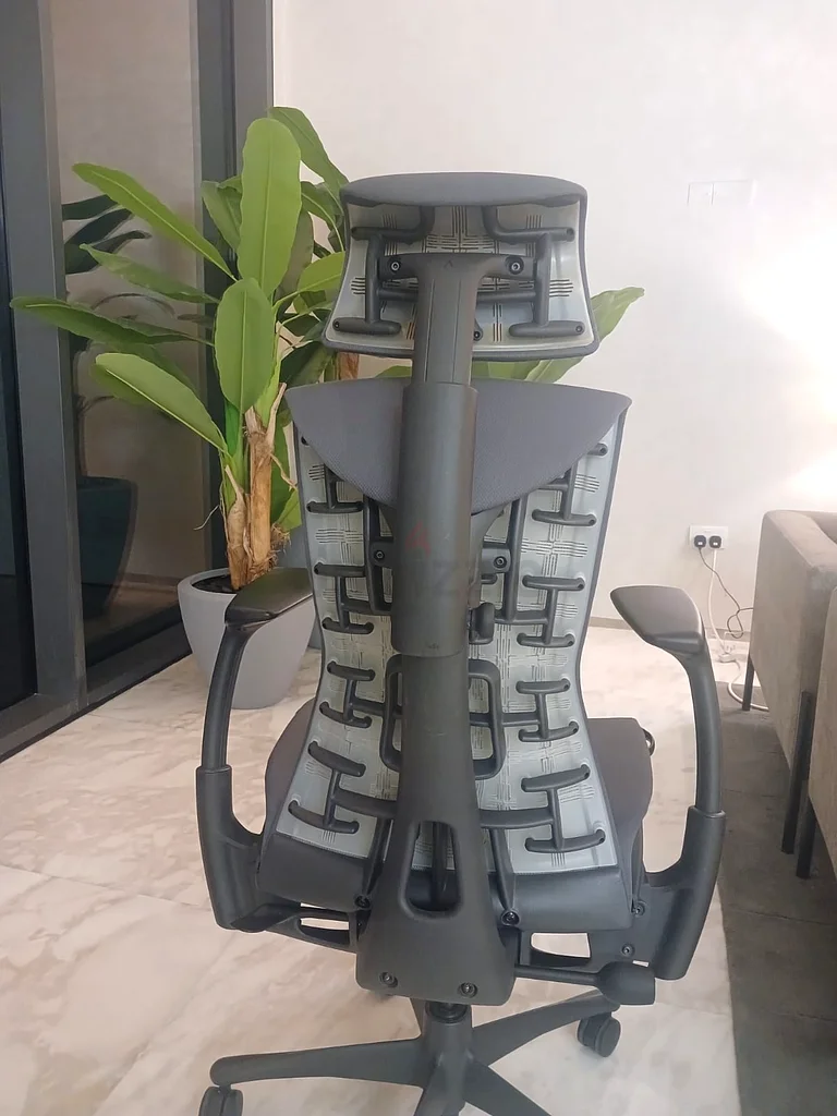 Embody Ergonomic Herman Miller Aeron Chair Latest model Fully Loaded With Headrest, Rhythm Charcoal63180361679873111