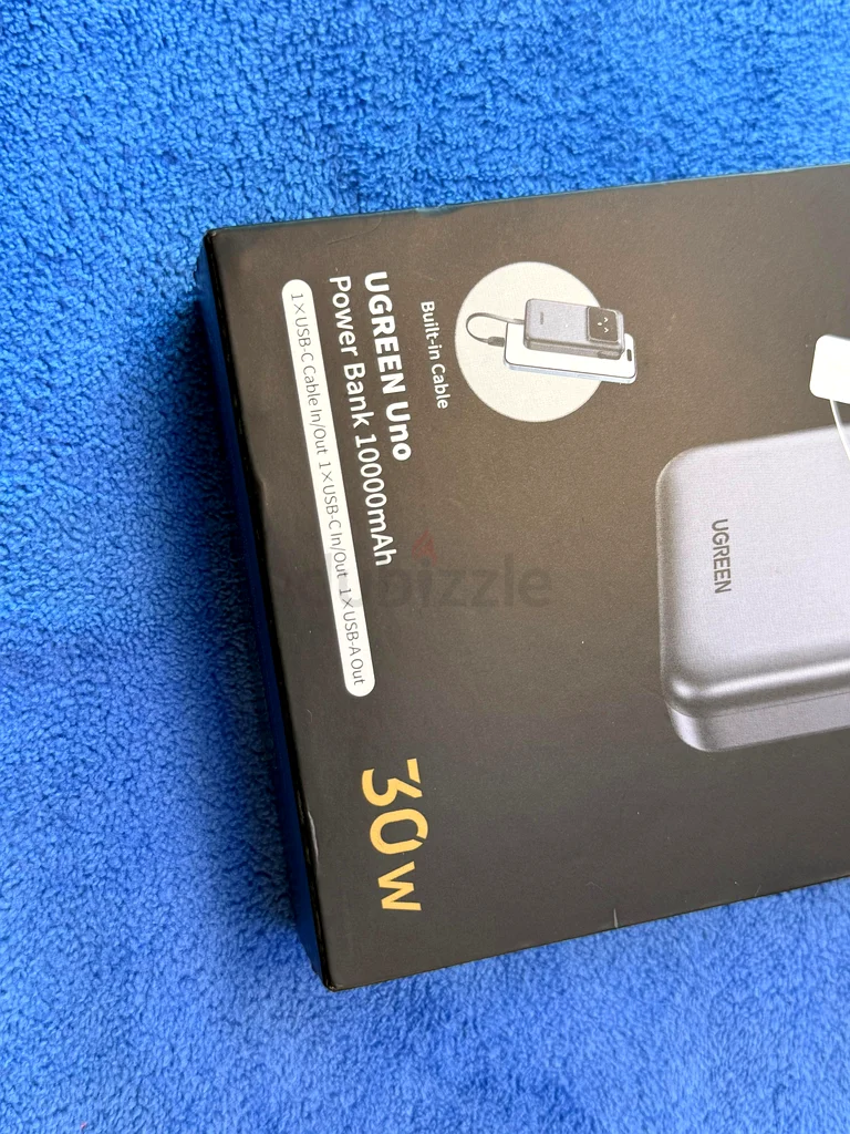 UGREEN Uno | PowerBank with USB c cable built-in | 10000 mAh | 30W fast charging63190118083459114