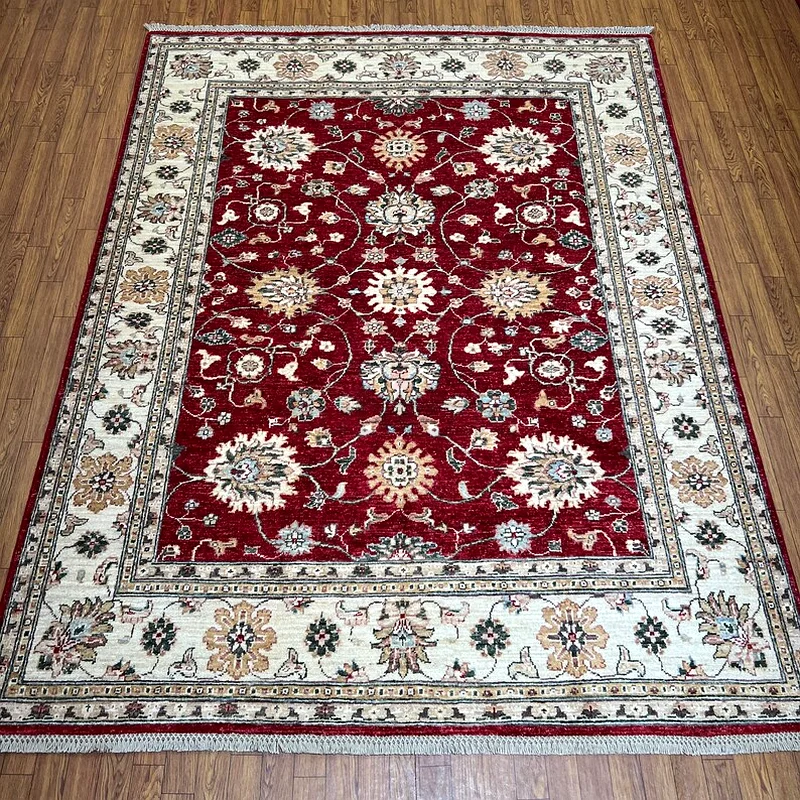 150 x 200 cm | new Handmade Beautiful Red Zeigler Fine Carpet63184228399619111