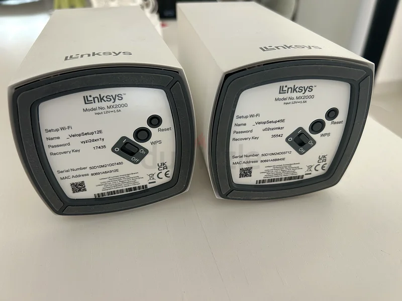 راوتر واي فاي Linksys Atlas، شبكة مESH، ثنائي النطاق، AX3000، حزمة من قطعتين63264591522051111