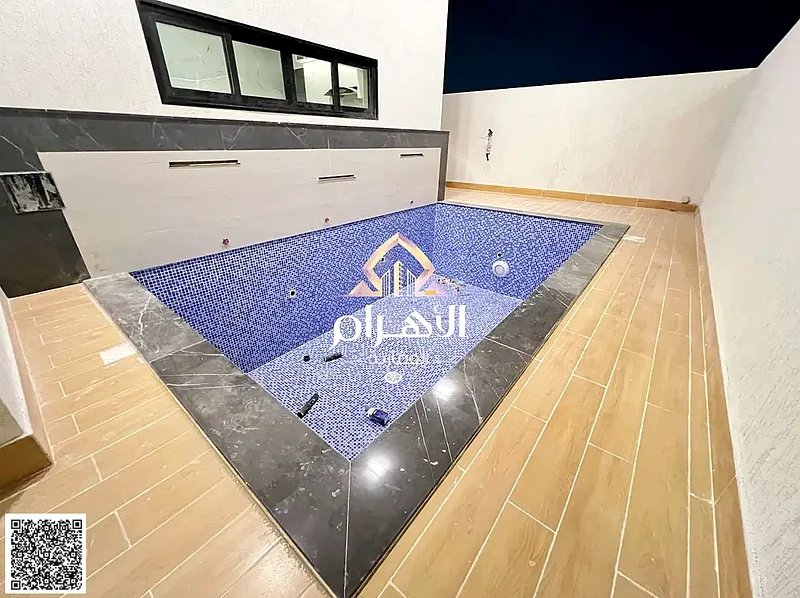 Luxury villa for sale in Ajman - Al Helio 2 area | Private pool, elegant design and personal finishing. The price includes water, electricity and air63900710197122113