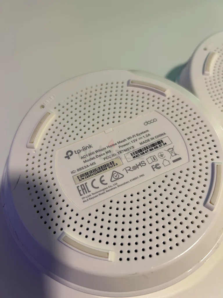 TP-Link Deco M5 AC1300، جهاز توجيه Wi-Fi ذكي لمنزلك من نوع Deco M5 بنظام الشبكة المتشابكة، طقم مكوّن من جهازين63264591535745112