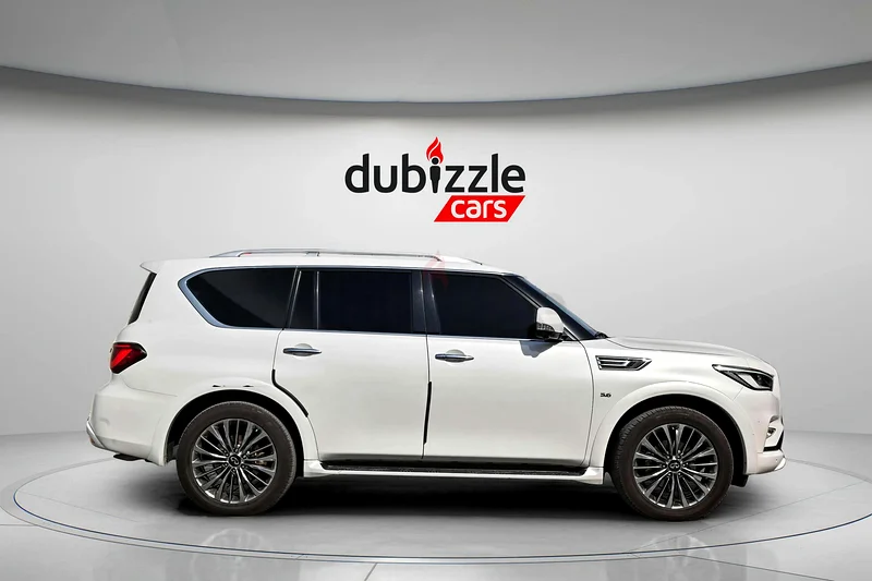 درهم إماراتي 1777 شهريًا | إنفينيتي QX80 2020 فاخرة بـ 7 مقاعد | مواصفات دول مجلس التعاون الخليجي | رقم المرجع #33042163222808725378113