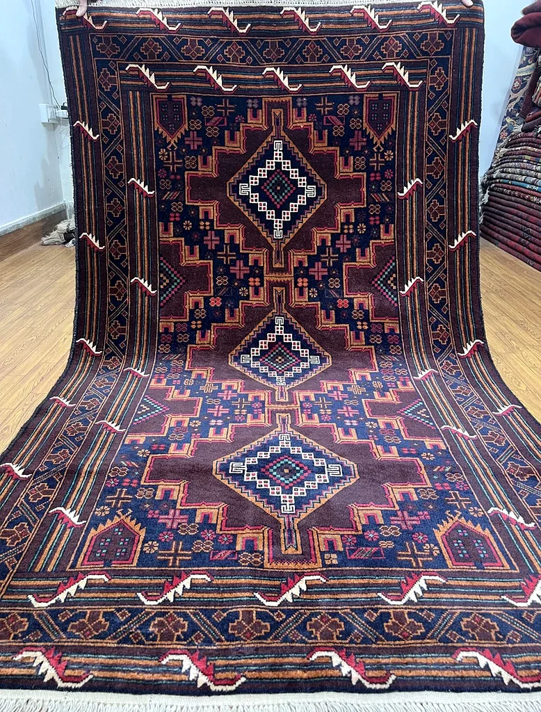 117 x 197 cm | Vintage Handmade Persian Nahavand Carpet Fine Quality63149587084802112