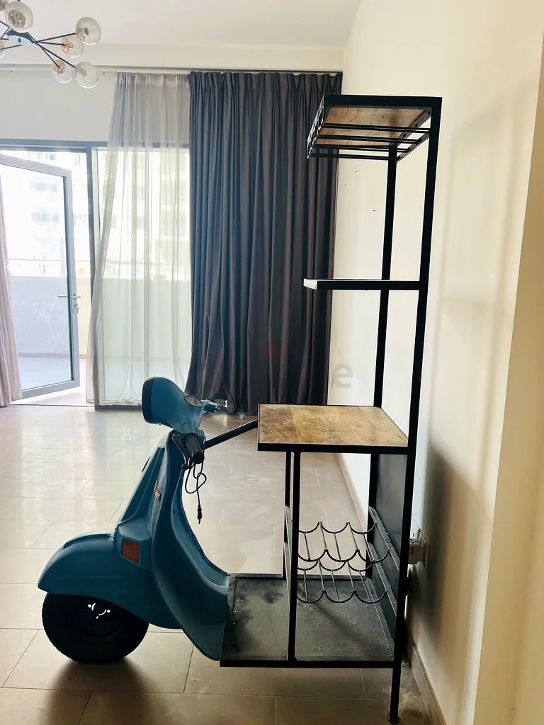 Vintage Scooter-Style Shelf Unit Bar63209352933633113