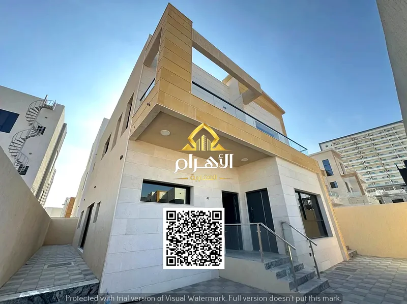 فيلا بسعر مخفض وبدون دفعة أولى، بالقرب من المسجد، إحدى أكثر الفيلل فخامة في عجمان، بتصميم قصر، ديكور سوبر ديلوكس63900608452097112