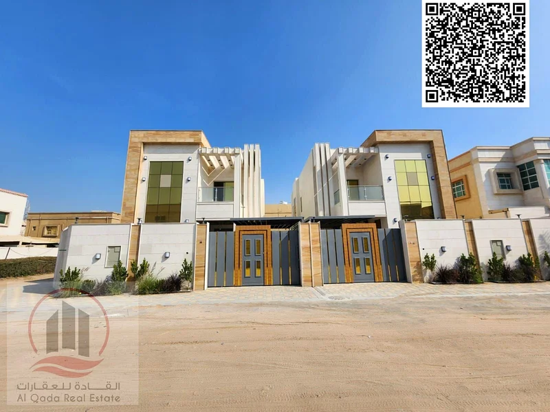 Corner Villa  for sale at Ajman  -Al Muayhat area  the Villa 3500 sqft  G + 1  ( 5  Master room +big court + big  Majlis +big Hall +maid room)63870241200897110