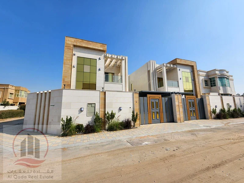 Corner Villa  for sale at Ajman  -Al Muayhat area  the Villa 3500 sqft  G + 1  ( 5  Master room +big court + big  Majlis +big Hall +maid room)63870241200897111