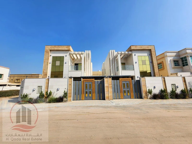 Corner Villa  for sale at Ajman  -Al Muayhat area  the Villa 3500 sqft  G + 1  ( 5  Master room +big court + big  Majlis +big Hall +maid room)63870241200897114