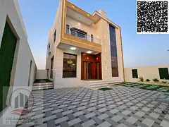 Villa  for sale at Ajman  -Al Heloi area  the Villa 3200 sqft  G + 1  (3 Master room +big court + bi