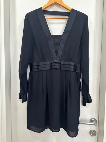 Black cocktail dress by Warehouse brand size L