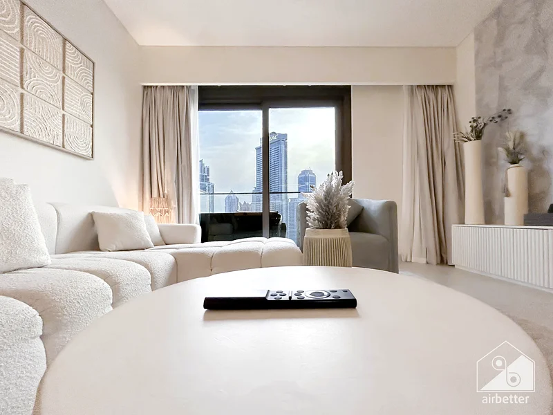 BURJ CROWN MODERN 2 BHK with Balcony ALL BILLS Inc. + FREE Parking & Wifi63833112509058111
