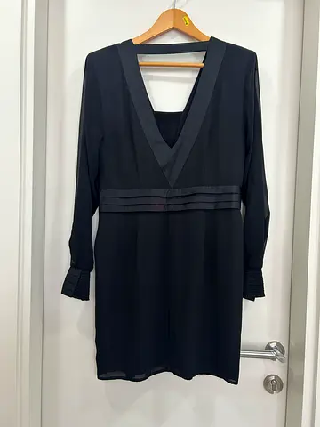 Black cocktail dress by Warehouse brand size L