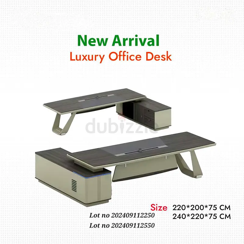 Executive modern luxury L shape table