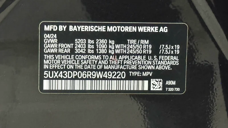 BMW X3 sDrive30i63143492268290114